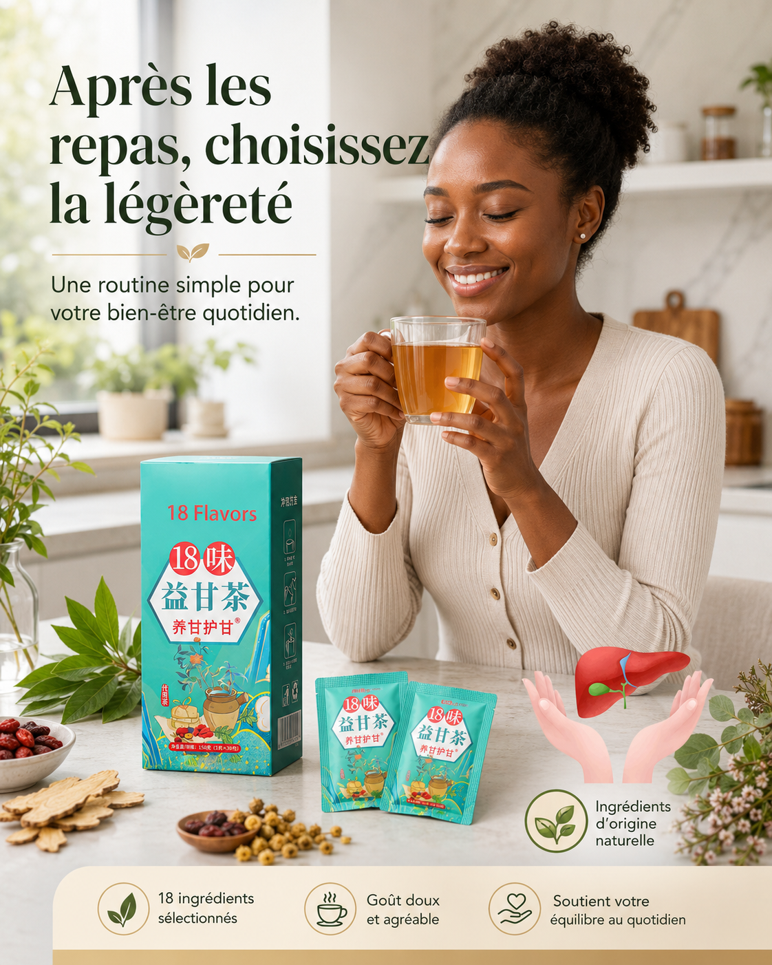 Thé  Ye Gan pour une Meilleure Santé